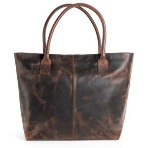 NEW in BOX, XLarge Tote, top-grain genuine leather.